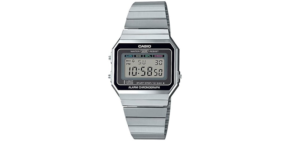 Casio Men's Classic Digital Display Quartz Silver Watch