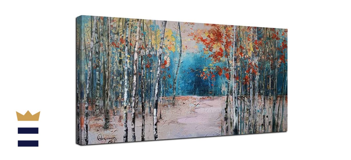Ardemy Canvas Wall Art White Birch Trees Picture Painting