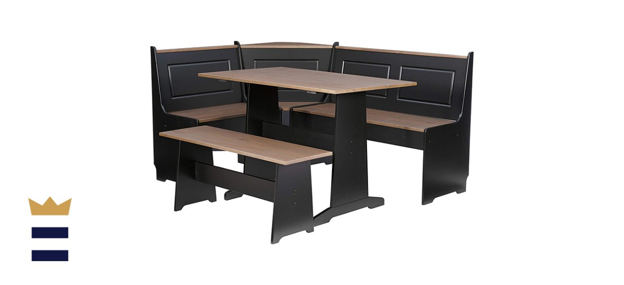 Ardmore Nook (Black and Pecan) Dining Set