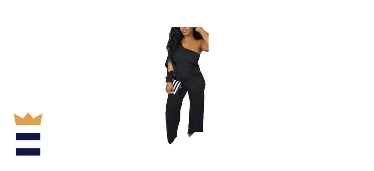 Aro Lora Women's Sexy Wide Leg Jumpsuit 