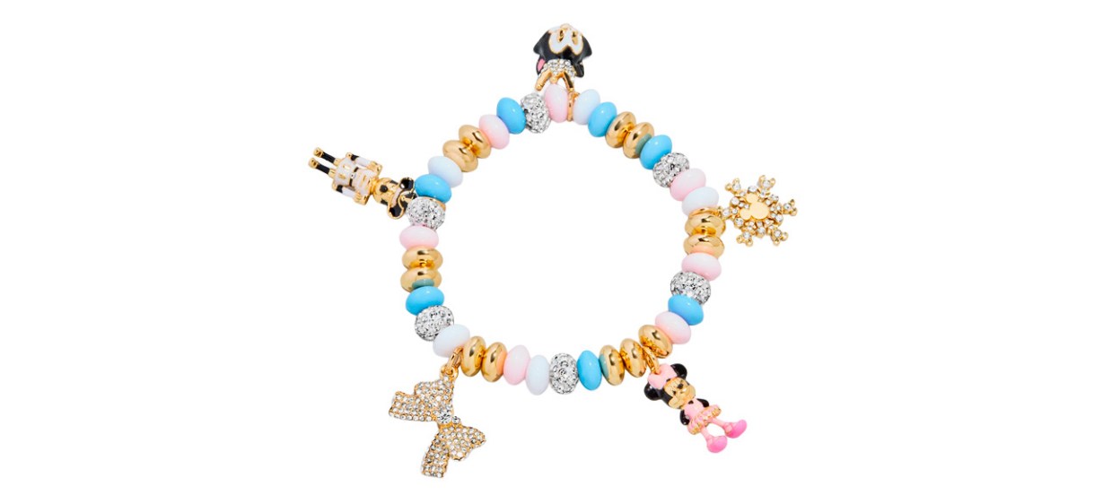 BaubleBar Disney Mickey Mouse &amp; Minnie Mouse Nutcracker Charm Bracelet 