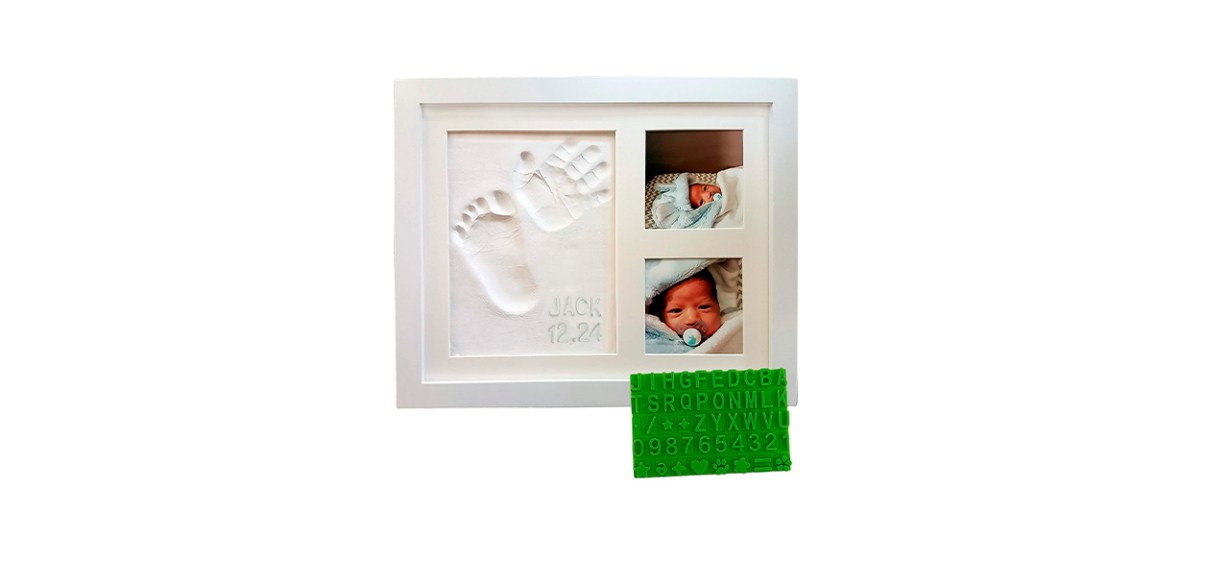 Best Baby Mushroom Handprint &amp; Footprint Keepsake Frame