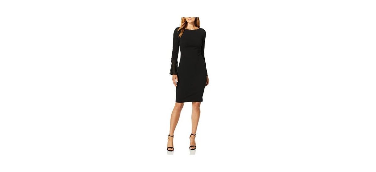 Best Calvin Klein Solid Sheath Dress