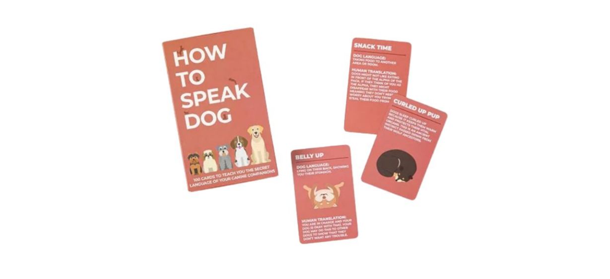 How To Speak Dog Cards game on white background