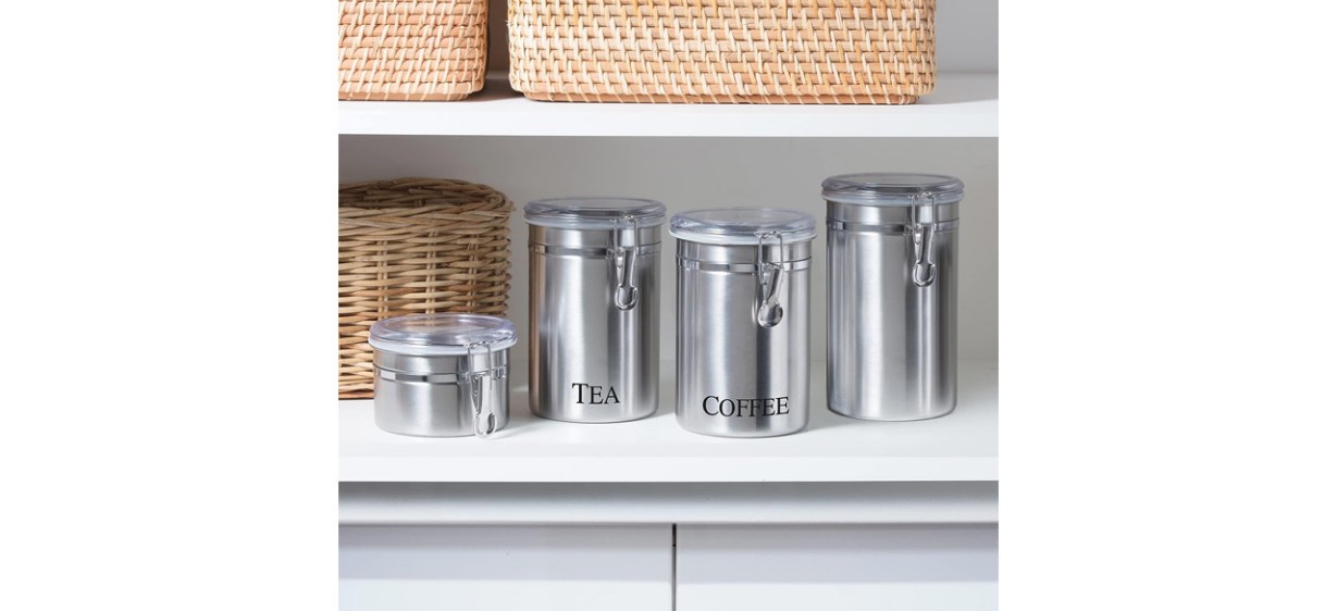 Best Oggi Stainless Steel Coffee Canister