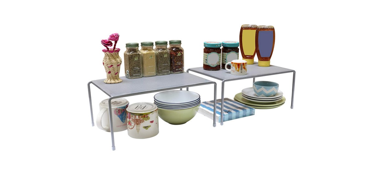 Best DecoBros Expandable Stackable Kitchen Cabinet and Counter Shelf