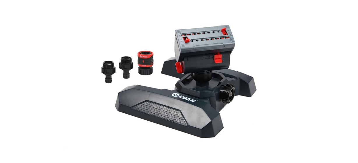 best Eden Adjustable Four-Way Mini Turbo Oscillating Sprinkler