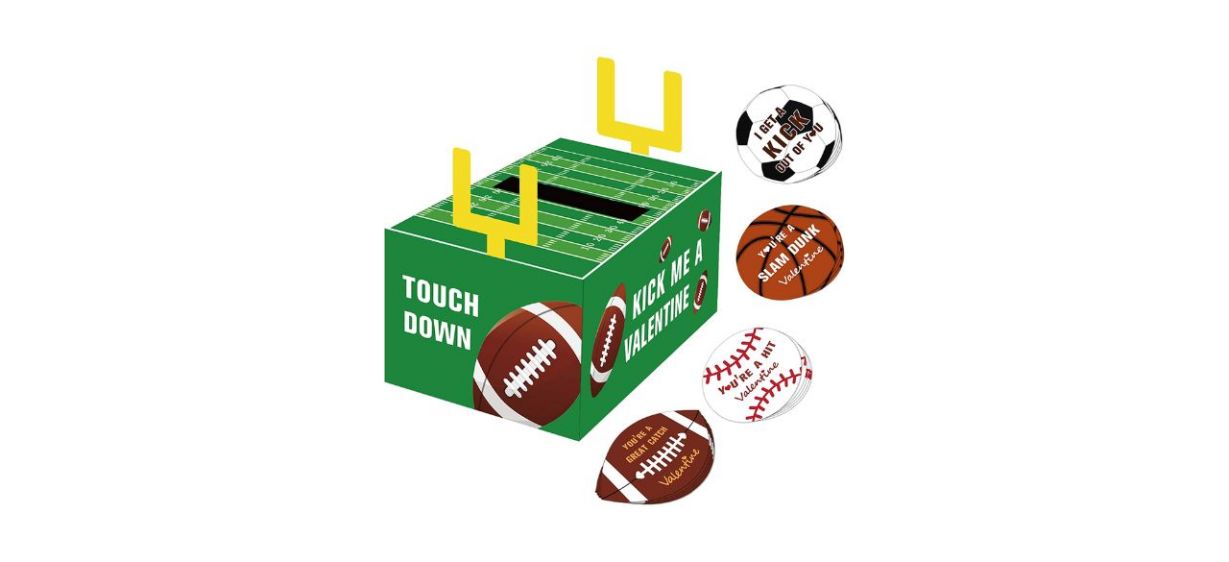 Football Valentine Day Box For Kids 
