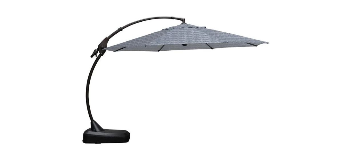 Best Grand Patio Napoli Curvy Offset Umbrella