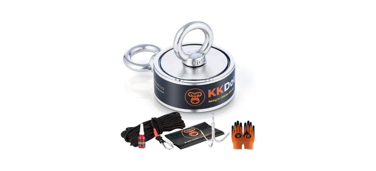 Best King Kong Magnetics 1200 Pounds Pulling Force Magnet Fishing Kit