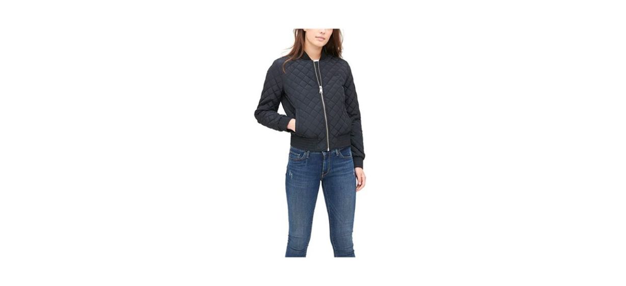 Best Levis Womens Diamond Quilted Bomber Jacket