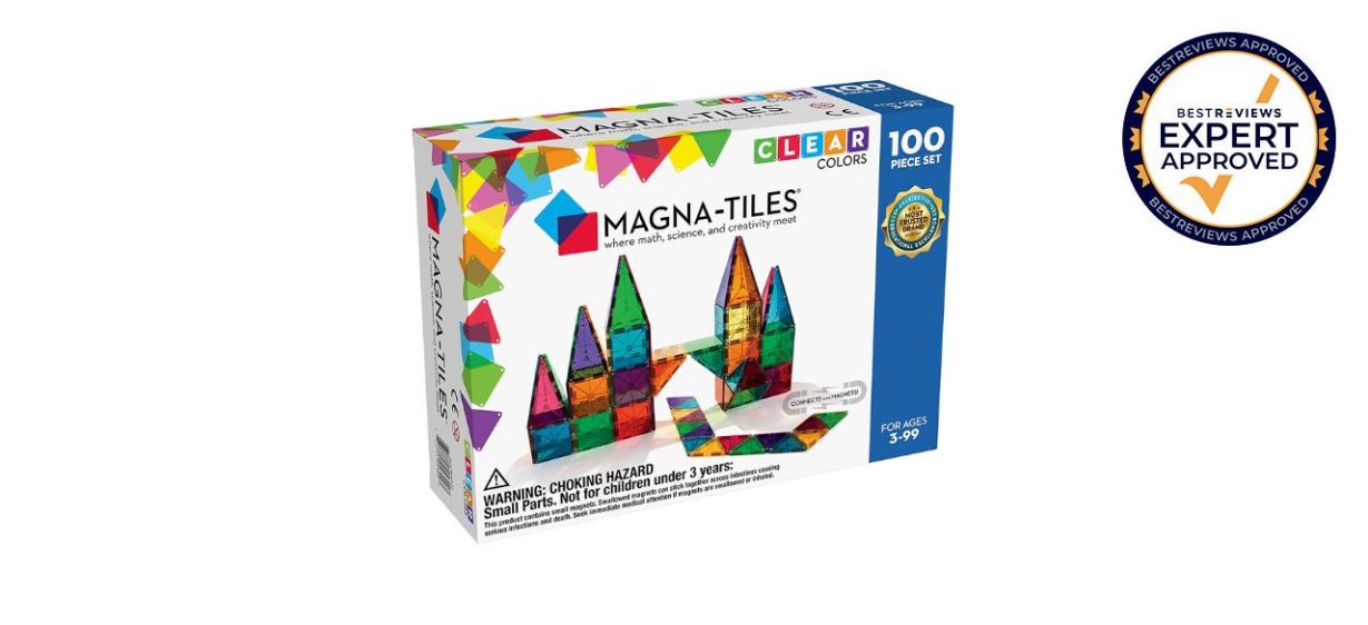 Best Magna-Tiles 100-Piece Clear Colors Set