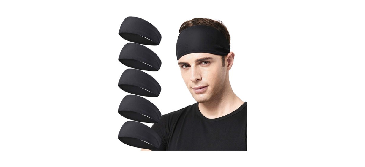 Black Acozycoo Headbands on white background Black Acozycoo Headbands on white background