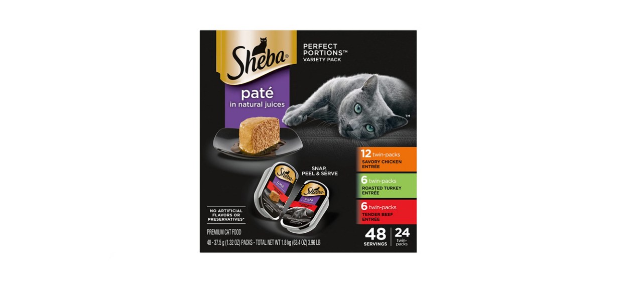 Best Sheba cat food Sheba Perfect Portions Wet Cat Food Variety Pack