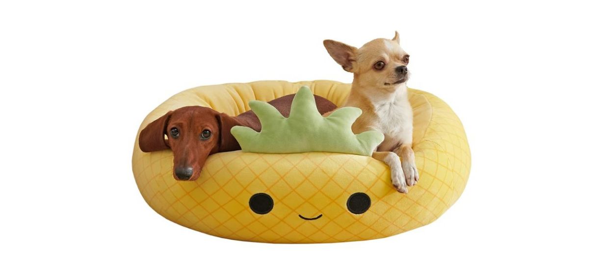 Squishmallows 24-inch Maui Pineapple Pet Bed Squishmallows 24-inch Maui Pineapple Pet Bed