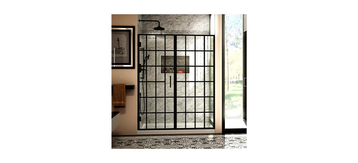 Best Unidoor Toulon Frameless Hinged Shower Door
