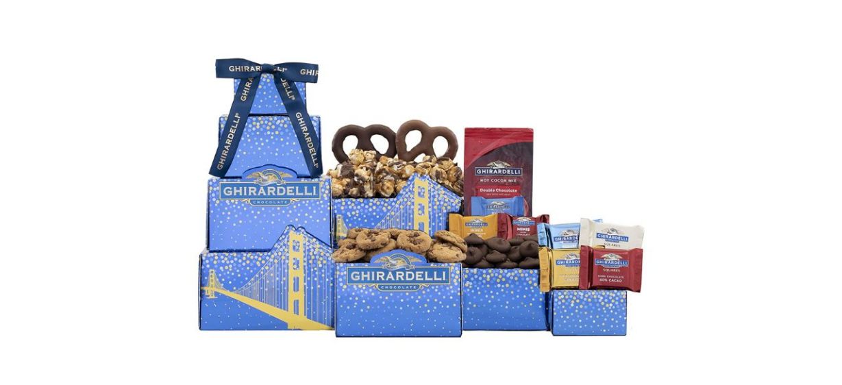 Best Wine Country Gift Baskets The Ghirardelli Chocolate Gift Tower
