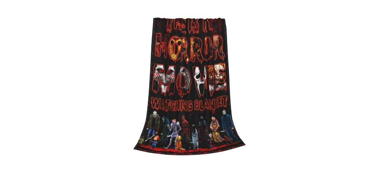 Best Yawoum Soft Fleece Horror Movie Watching Blanket