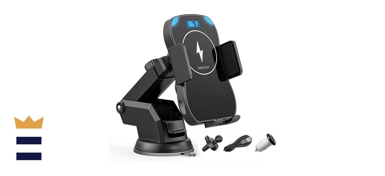 Bluetooth FM Transmitter and Wireless Charger for Car 