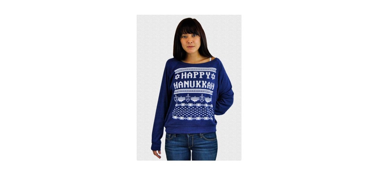 bornkosher Women's Happy Hanukkah Sweater