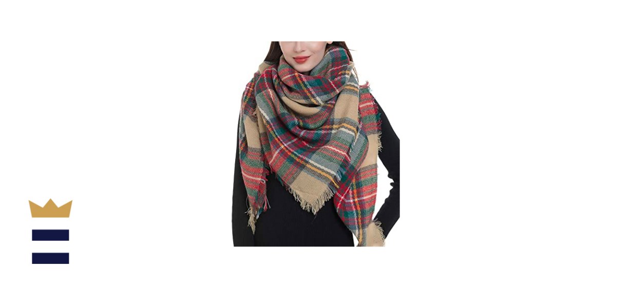 Dimore Oversized Plaid Blanket Scarf