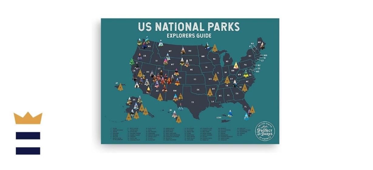Epic Adventure Maps U.S. National Park Scratch-Off