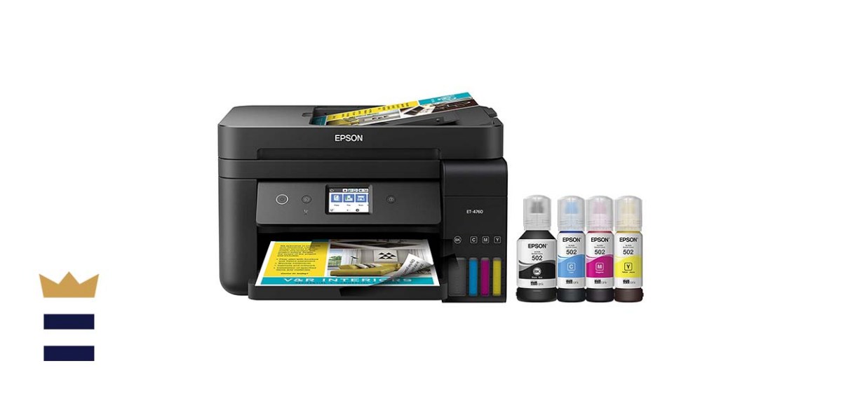 Epson EcoTank ET-4760 All-in-One Cartridge-Free Sublimation Printer with Faxing