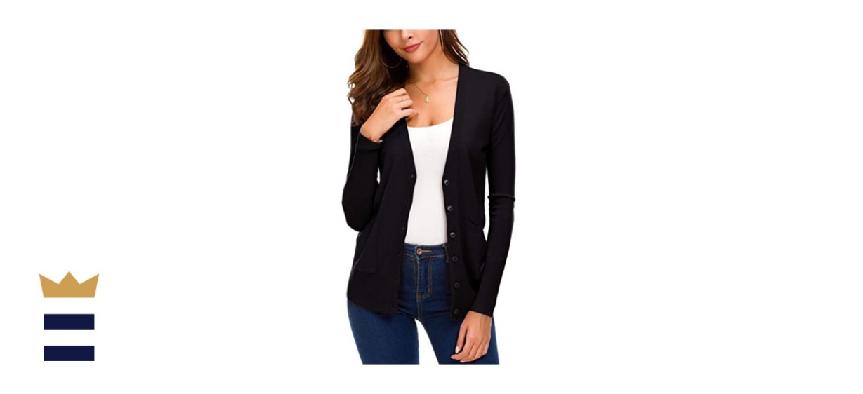 Exchic Women’s Button-Down Cardigan