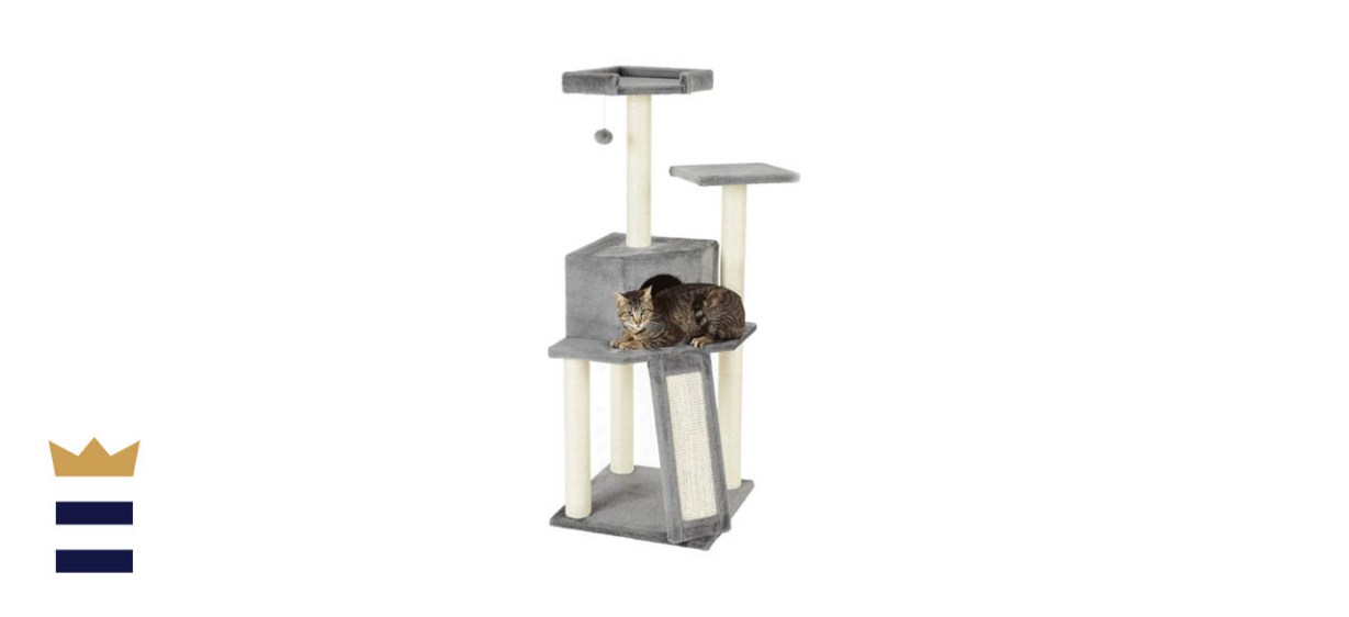 Frisco 52-in Faux Fur Cat Tree &amp; Condo