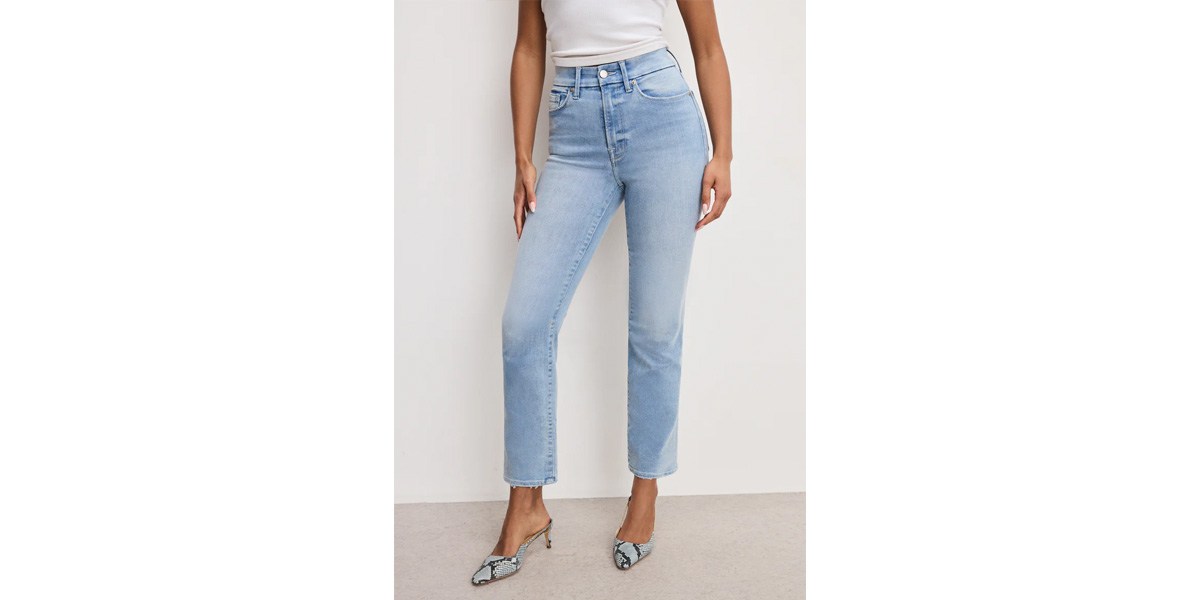 Good American Always Fits Good Legs Straight Jeans