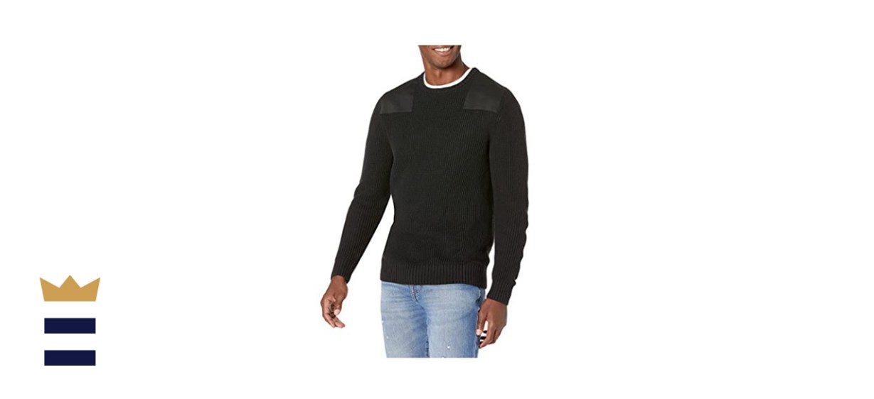 Goodthreads Men’s Soft Cotton Military Sweater