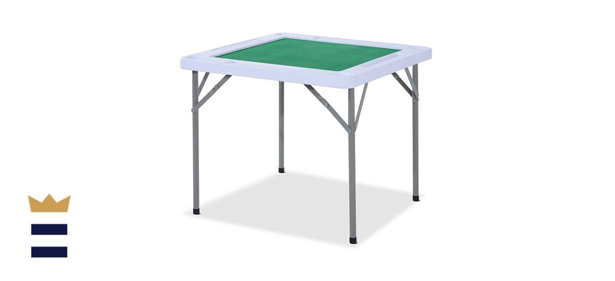 HOMCOM 4-Player Portable Folding Mahjong Table