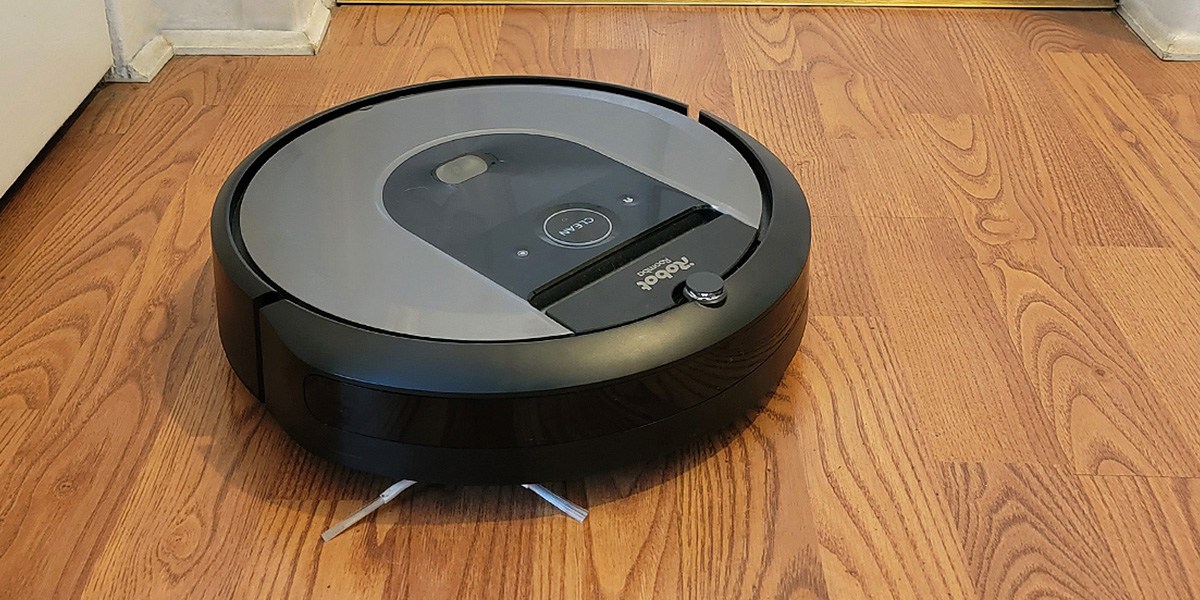 iRobot Roomba i8+ on hard flooring
