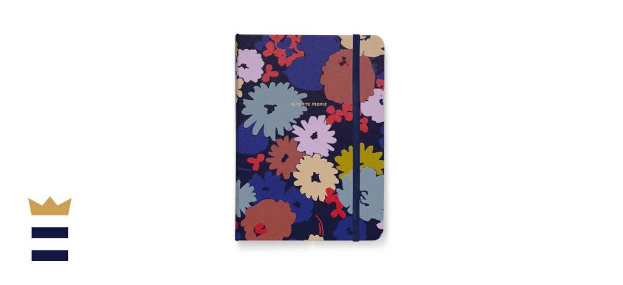 Kate Spade New York Navy Floral Leatherette Address Book with A-Z Tabs