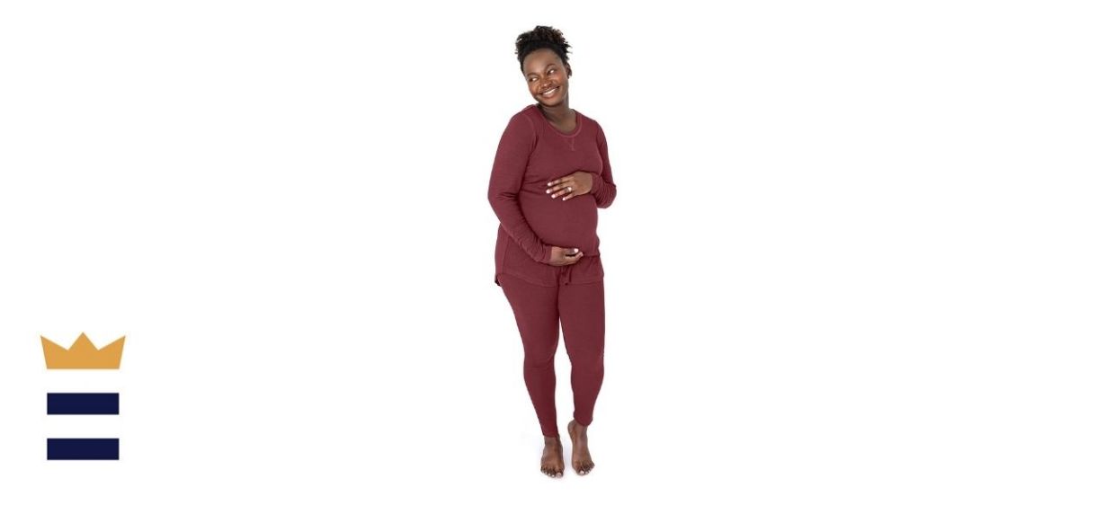 Kindred Bravely Bella Ribbed Maternity Loungewear Set