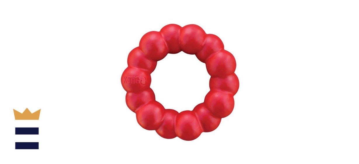 Kong Durable Rubber Dog Chew Toy Ring