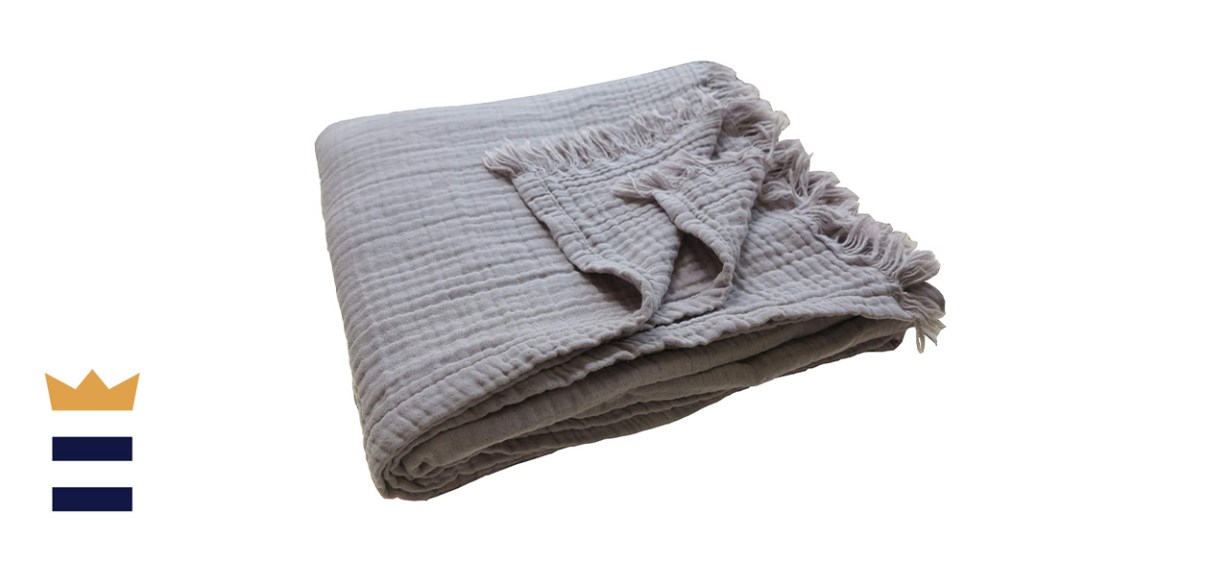 KyraHome Organic Muslin Throw Blanket