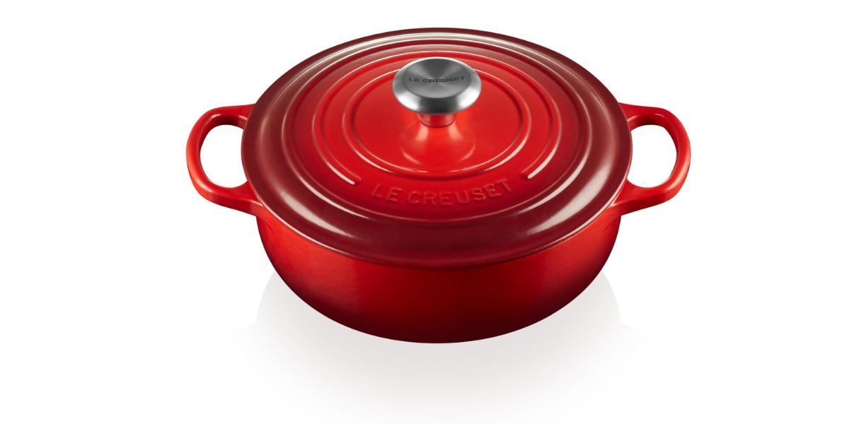 Le Creuset Enameled Cast Iron Signature Sauteuse Oven, 3.5 qt., Cerise