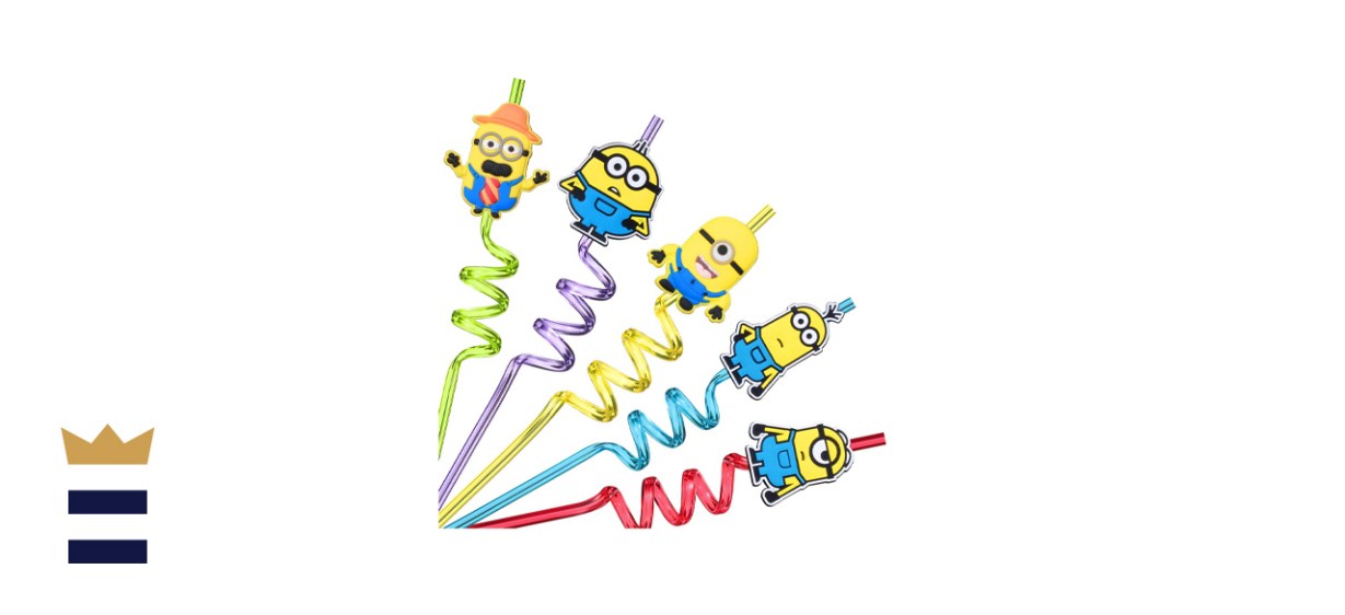 Lidmada Reusable Despicable Me Minions Straws