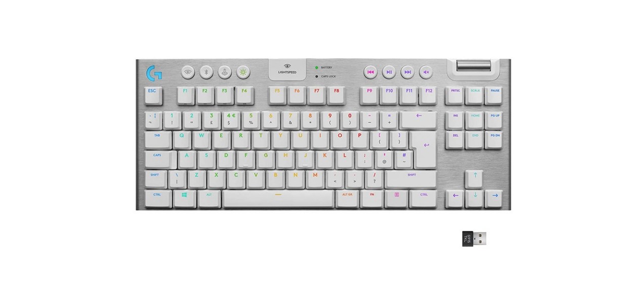Logitech G915 Tenkeyless RGB White Keyboard