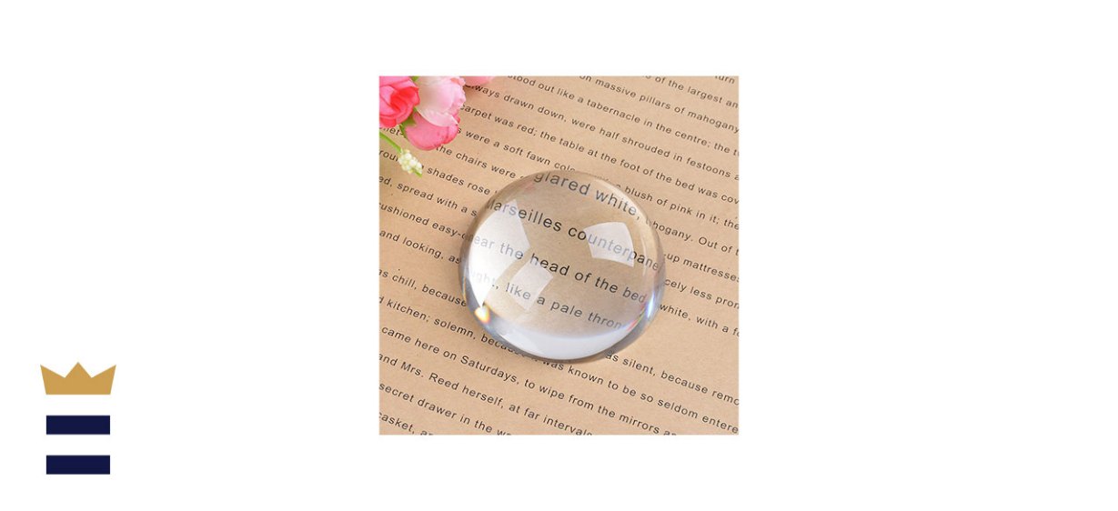LONGWIN Crystal Globe Magnifier Paperweight