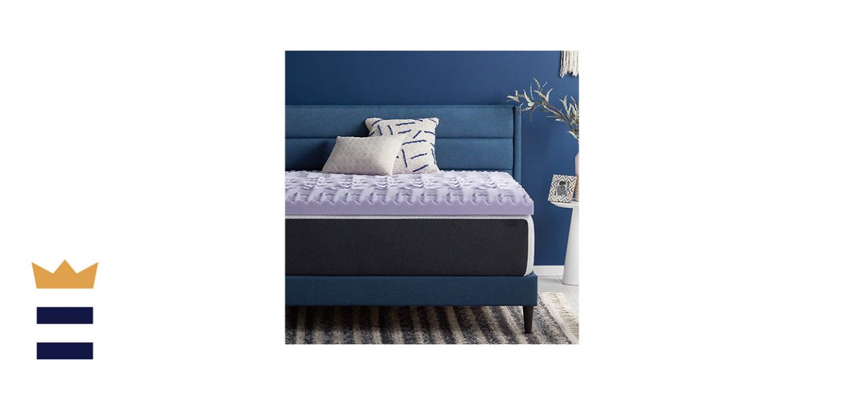 Lucid 5-Zone Lavender Memory Foam Mattress Topper