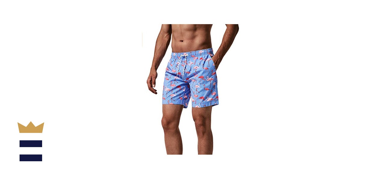 maamgic Men’s Slim-Fit Quick-Dry Swim Shorts