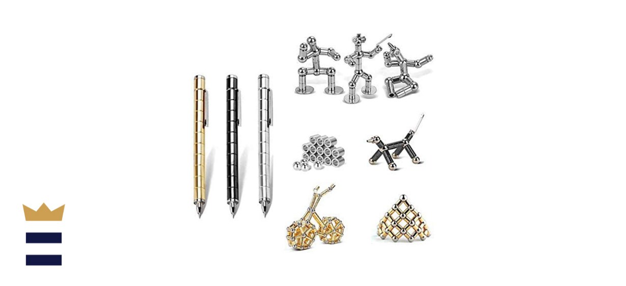 Magnetic fidget gel pen 