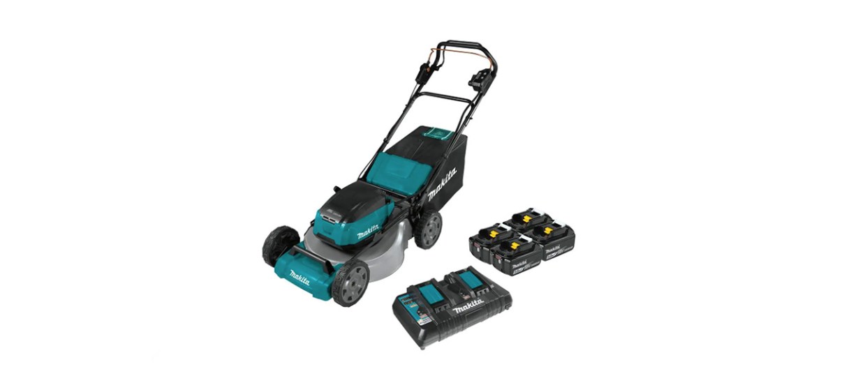 Makita 18-Volt Cordless Self-Propelled Lawn Mower Kit
