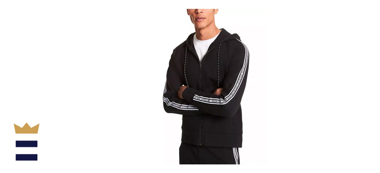 Michael Kors Men's Blocked Logo Zip Hoodie