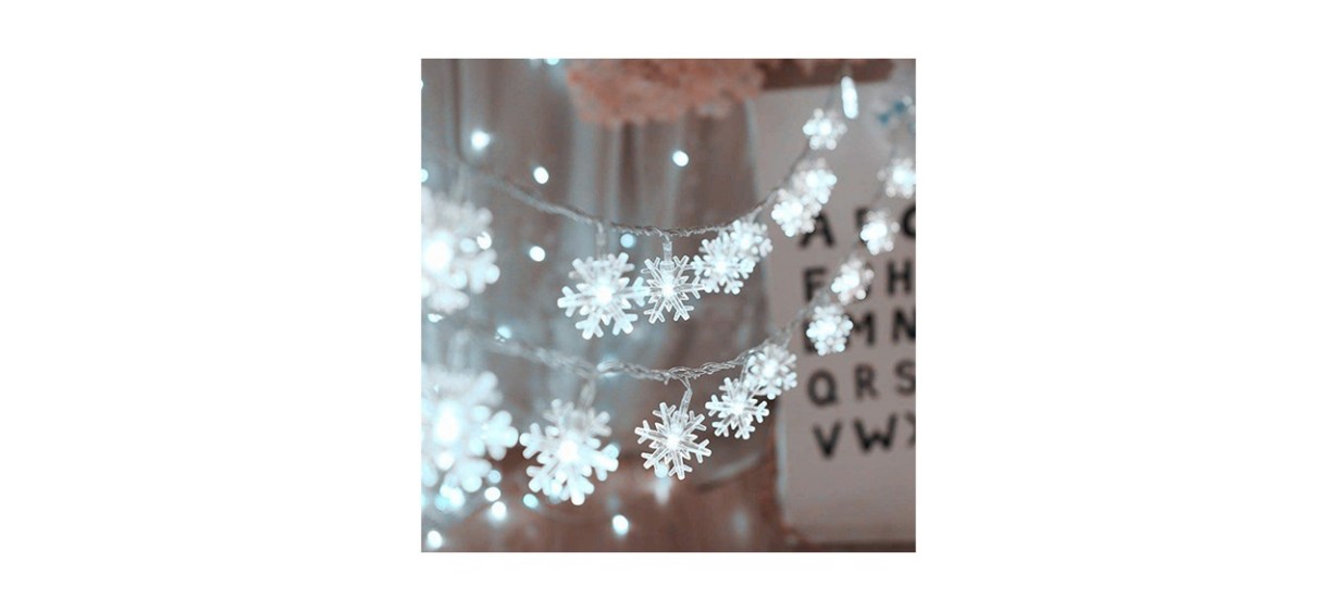 MILEXING Snowflake String Lights 