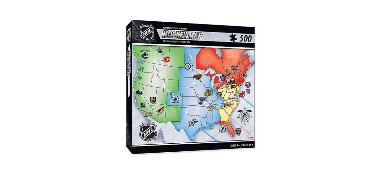 NHL 500-Piece Hockey Map Jigsaw Puzzle