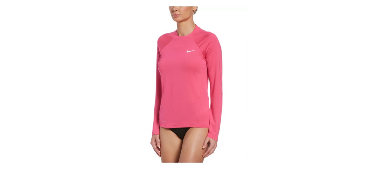 Nike Essentials Long Sleeve Solid Hydro Rash Guard