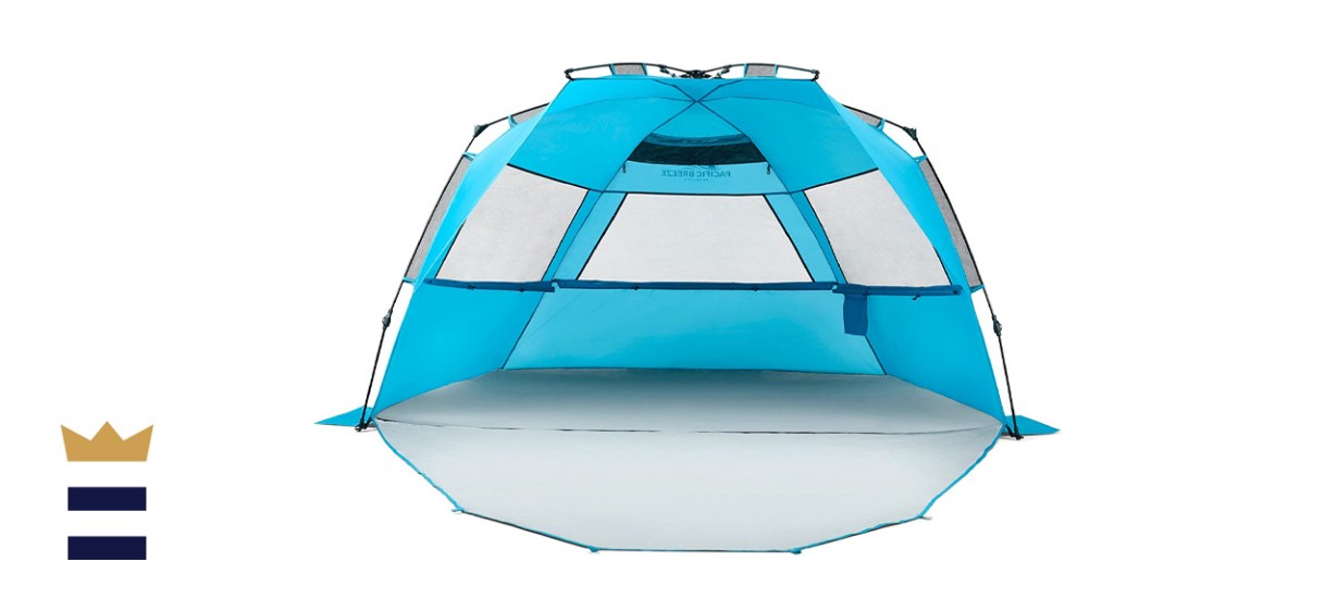 Pacific Breeze Easy Setup Deluxe XL Beach Tent
